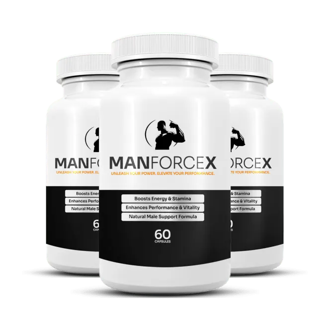 ManforceX 3 Bottles &mdash; Men's Natural Energy Stamina Formula