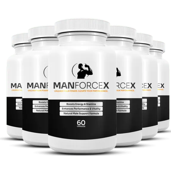 ManforceX 6 Bottles &mdash; Complete Natural Male Energy Formula